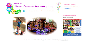 Kauai Creative Academy by TreeLine Web Design