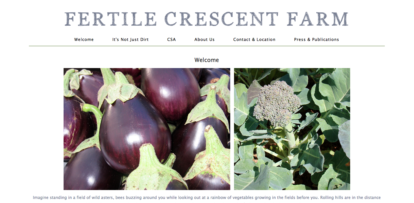 Fertile Crescent Farm - TreeLine Web Design